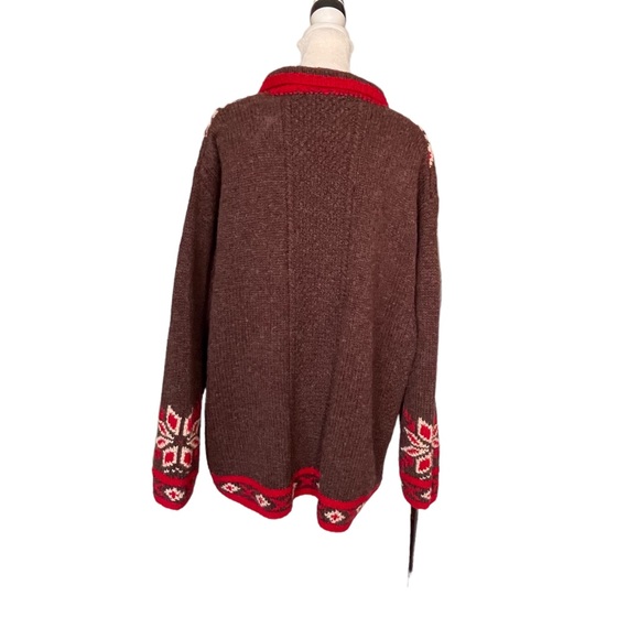 Lane Bryant 100 Wool Winter Cardigan Holiday Sweater size 18/20 GORGEOUS - Picture 12 of 15